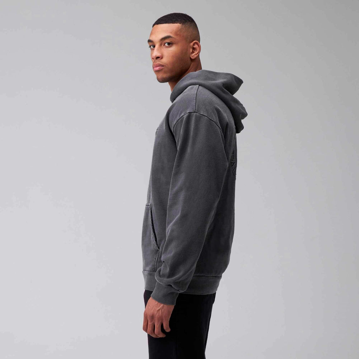 Men's Hoodie - Circle Logo Embroidered