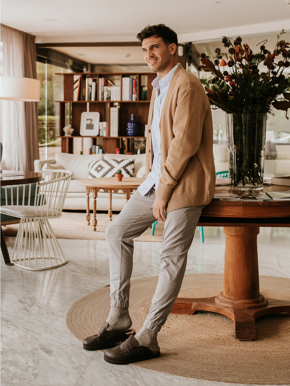 Lois Sheepskin Dark Brown Unisex Head Clogs