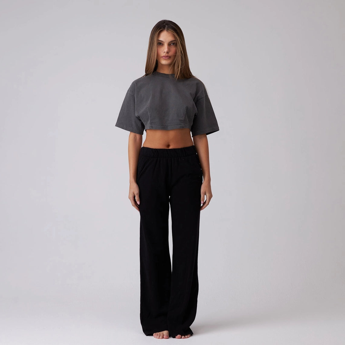 Women's Crop Darted Tee