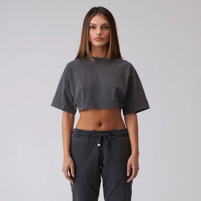 Women's Crop Darted Tee