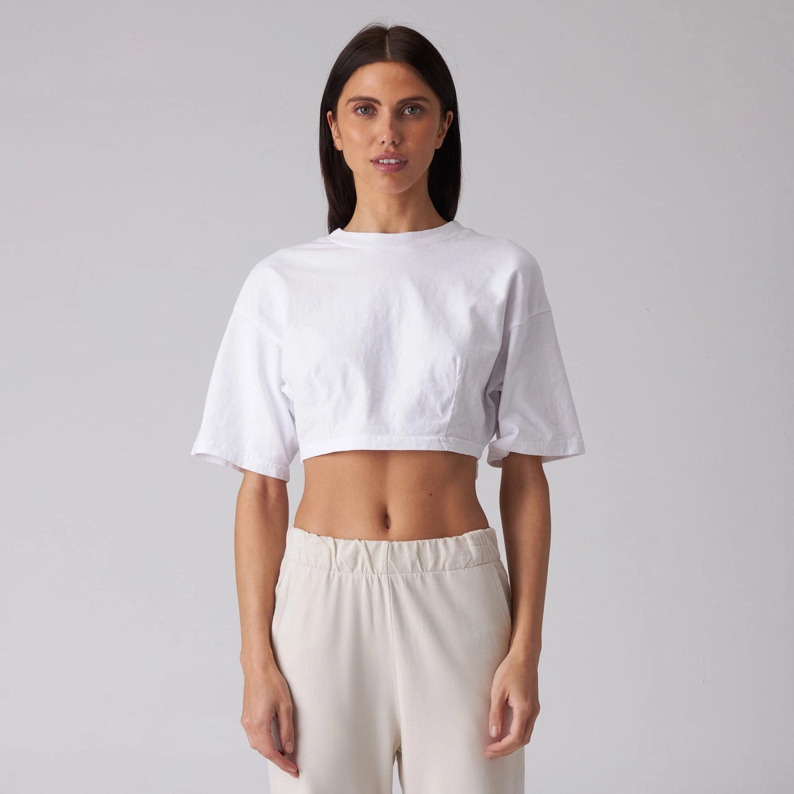 Women's Crop Darted Tee